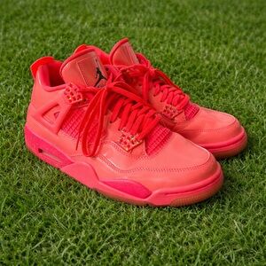Air Jordan 4 Retro “Hot Punch” Neon Sneakers, Streetwear, Bright, Retro, Runners